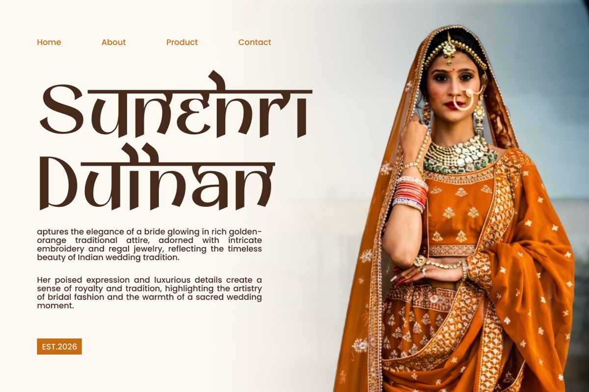 Narvaya Modern Hindi Style Font, a Sans Serif Font by Vadovastd (Photo 6 of 9)