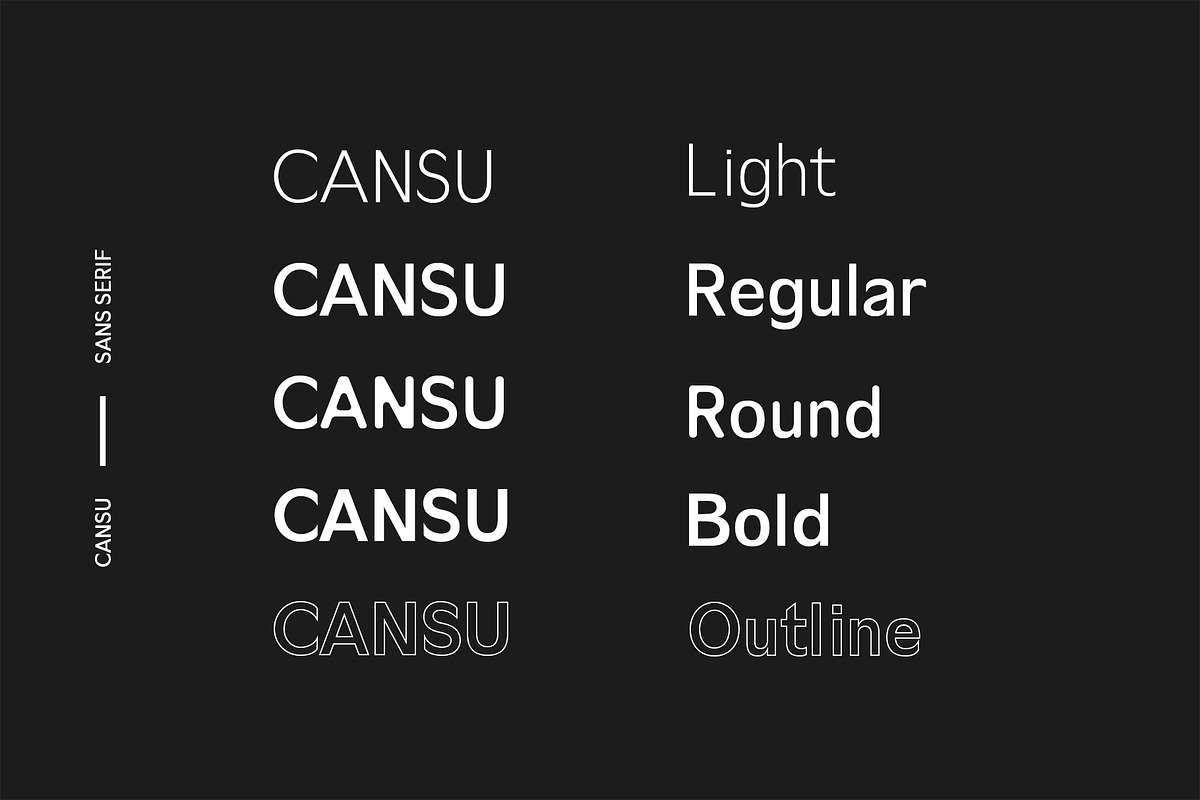Cansu Sans Serif Font Family preview 2