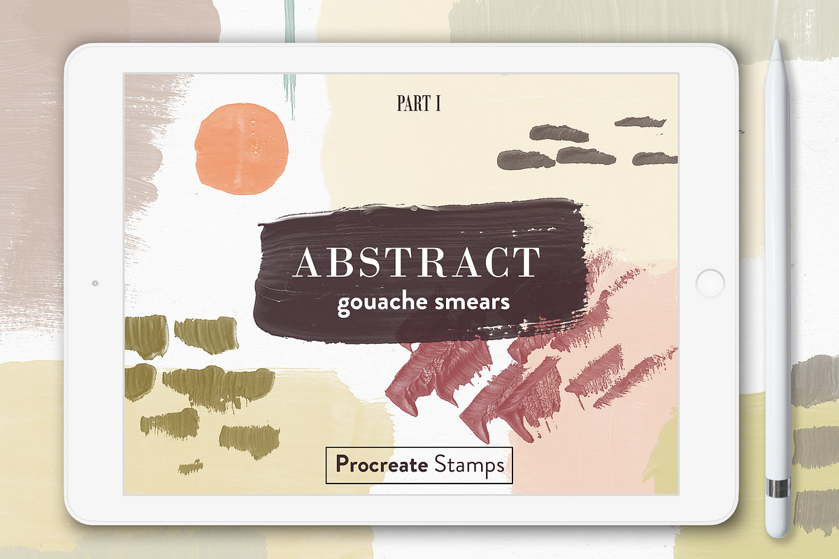 Abstract Gouache - Procreate Stamps