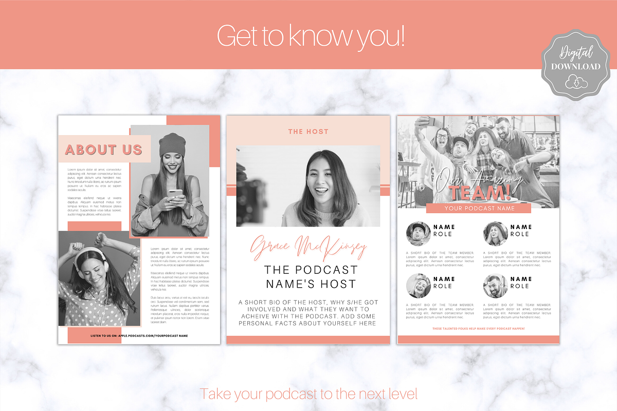 Podcast MEDIA KIT Template | 20pgs, a Presentation Template by Templatables (Photo 6 of 11)
