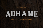 Adhame Font, a Serif Font by albert_kalingga (Thumbnail 1 of 5)