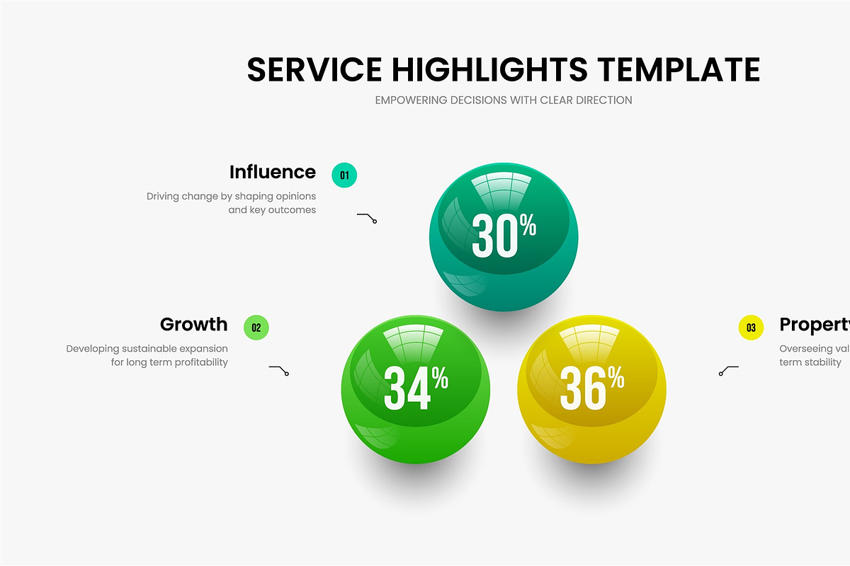 3D Ball Infographic Design Screens, a Presentation Template by provector (Photo 4 of 31)