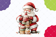 Santa Baking Clipart, an Illustration by designcity5 (Thumbnail 4 of 5)