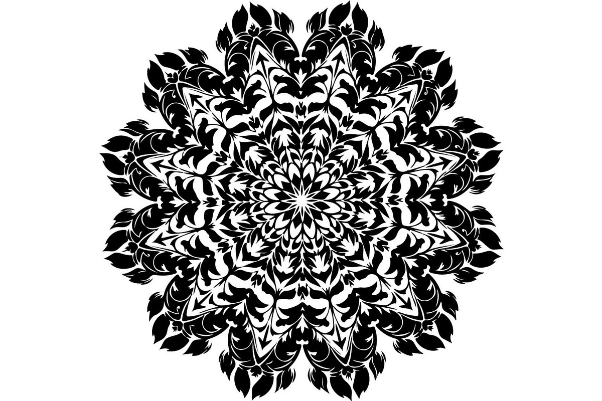 Round Floral Mandala Bundle, a Decorative Illustration by Designer_Momina (Photo 8 of 19)