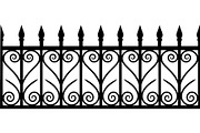 Luxury Scrollwork Iron Fence, an Object Graphic by Designer_Momina (Thumbnail 6 of 14)