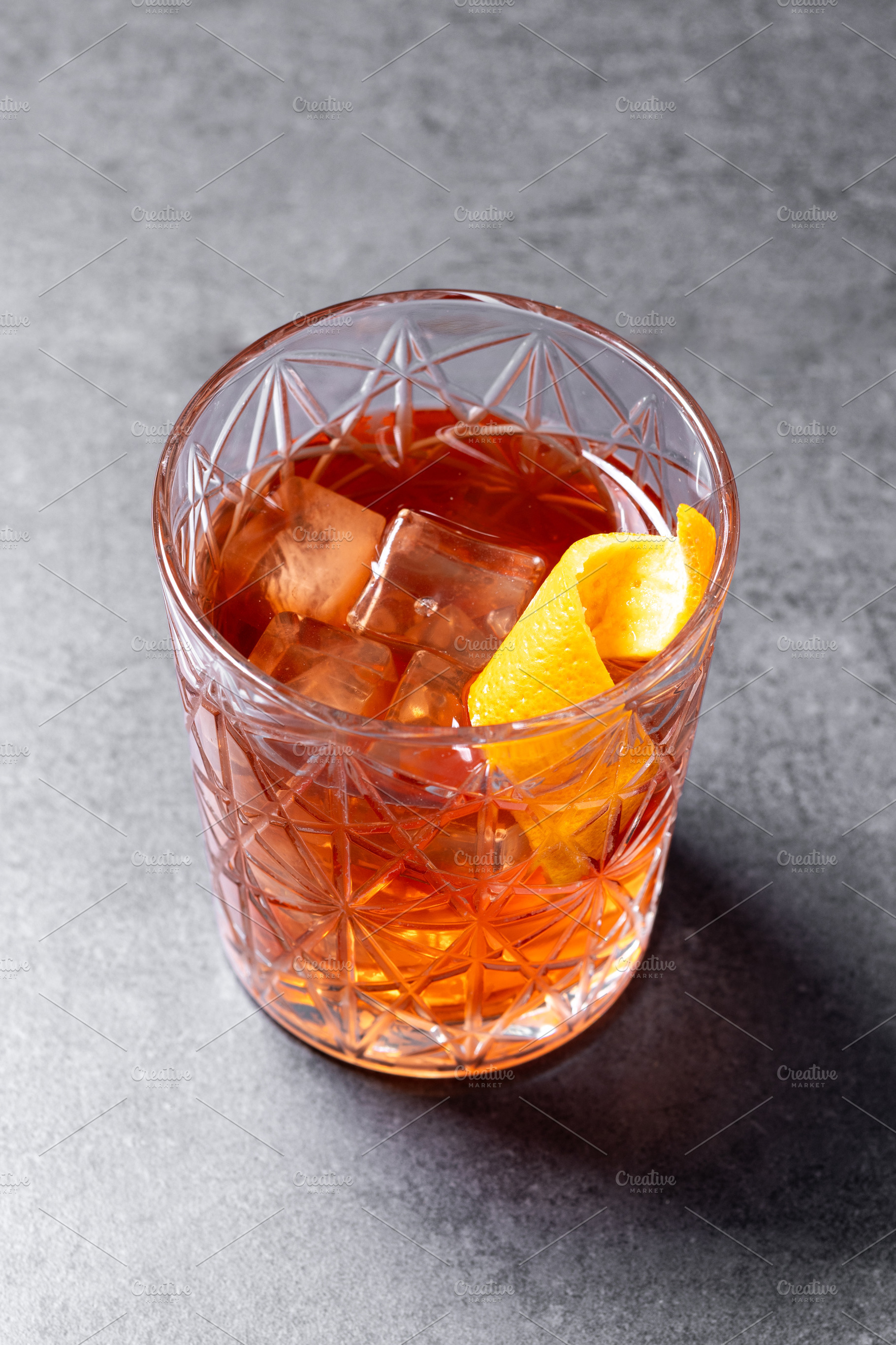 Old Fashioned Cocktail with Orange Peel, a Food & Drink Photo by etorres69