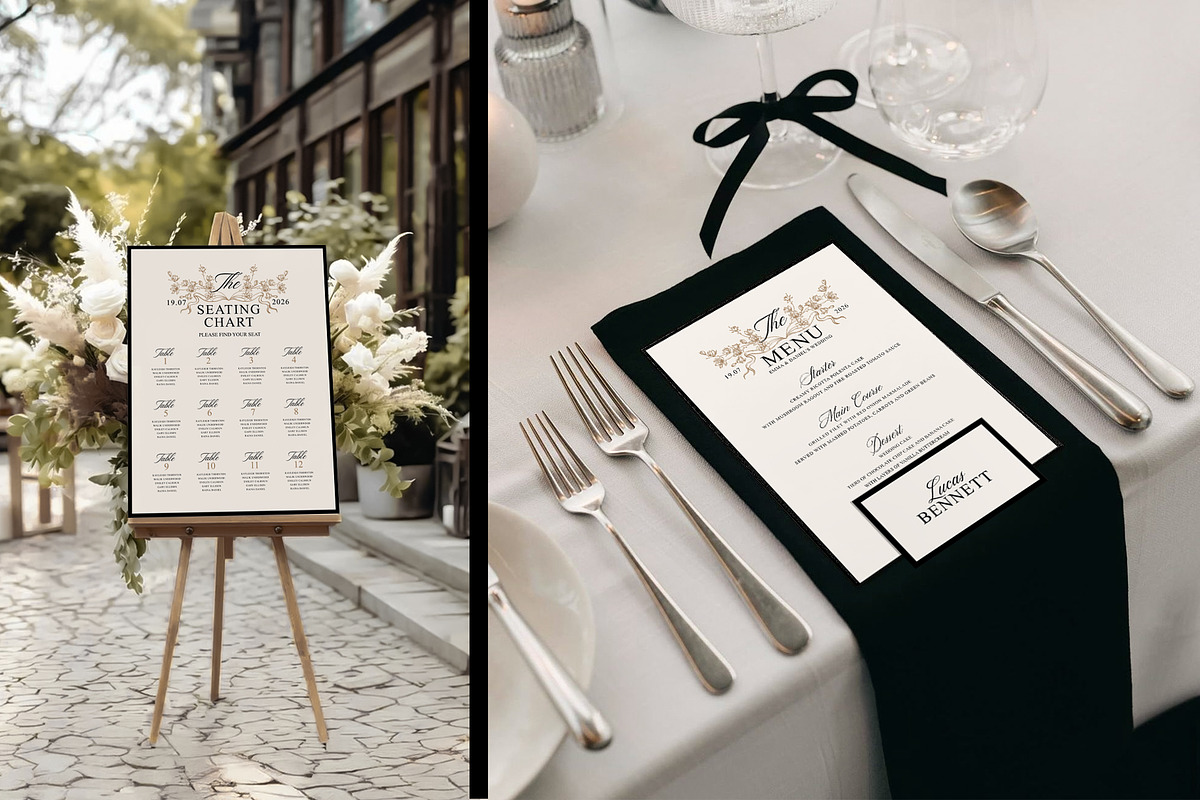 Old Money Wedding Suite, an Invitation Template by Garden in frame (Photo 10 of 13)
