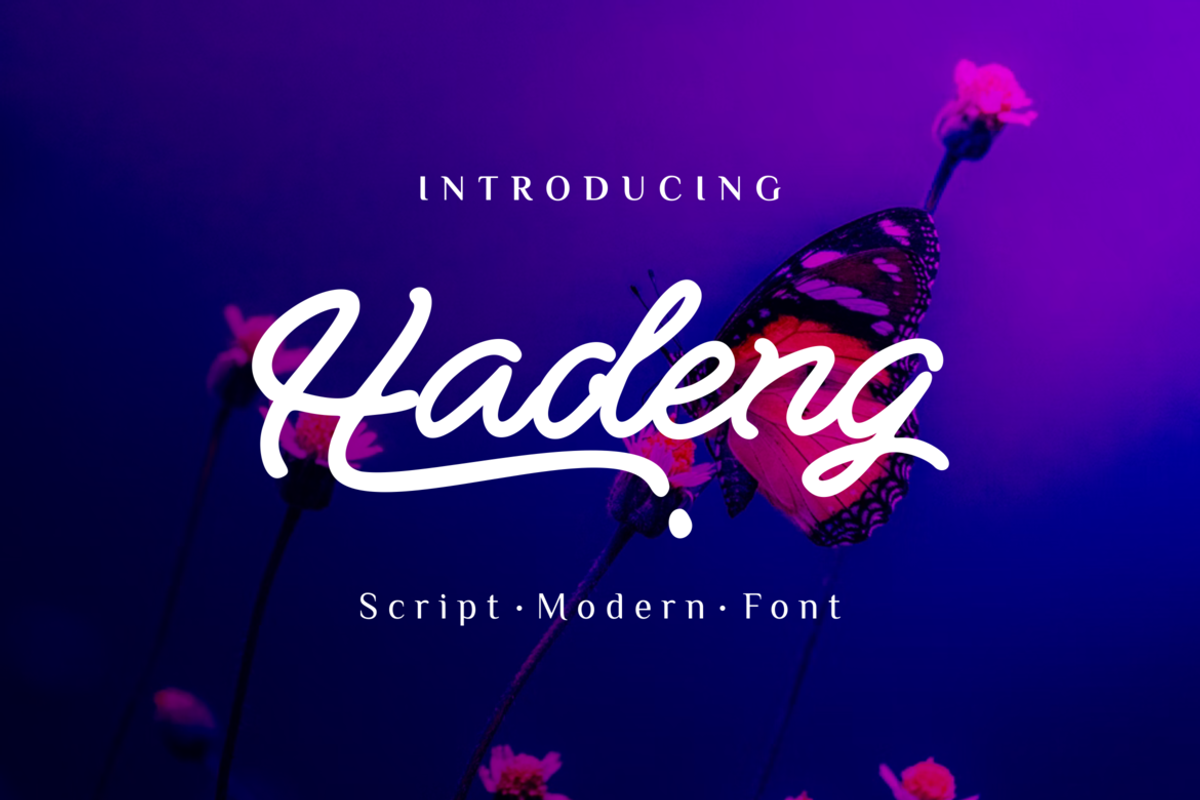 Hadeng, a Handwritten Font by albert_kalingga (Photo 1 of 4)