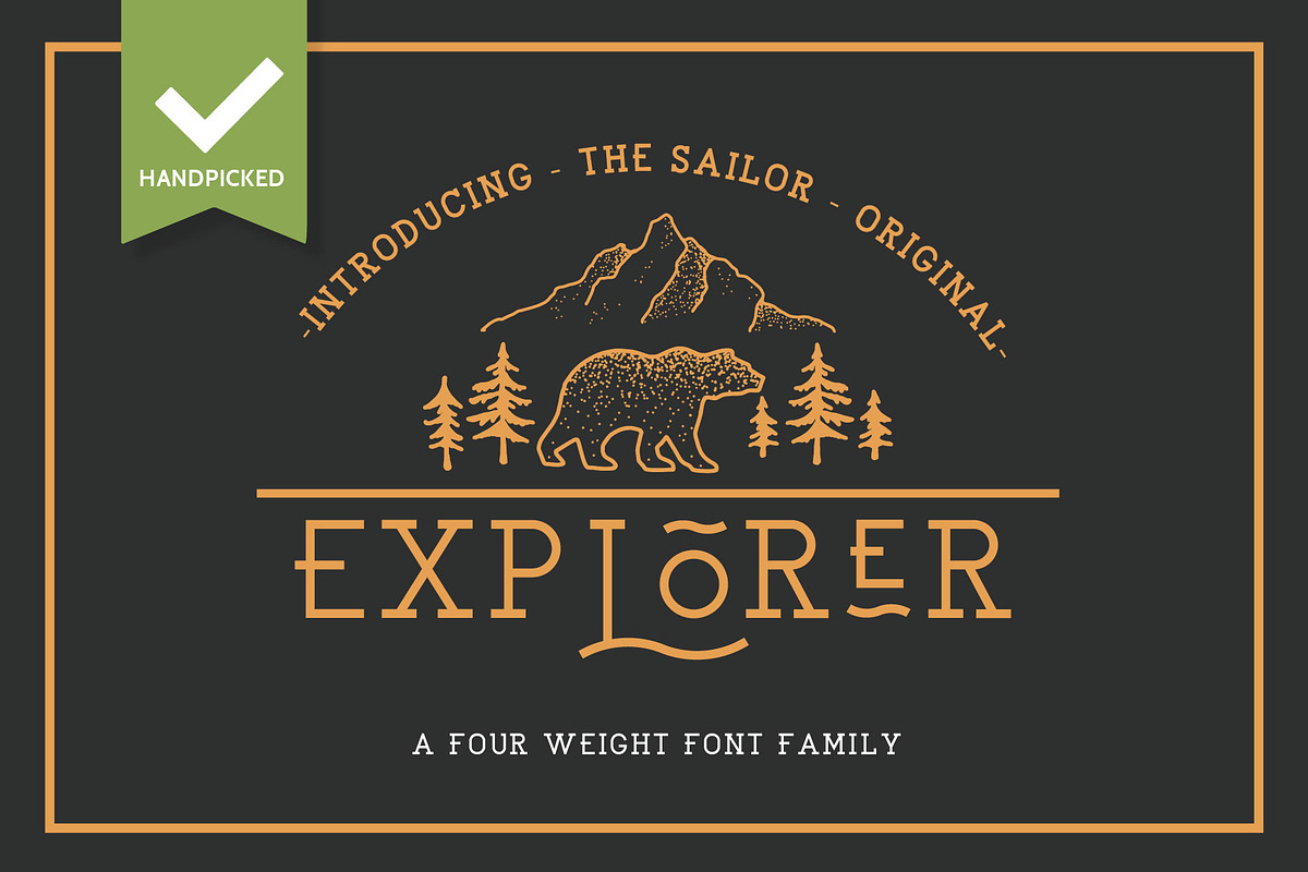 EXPLORER - Sailor Original Typeface, a Slab Serif Font by NEWFLIX.Bro (Photo 2 of 13)