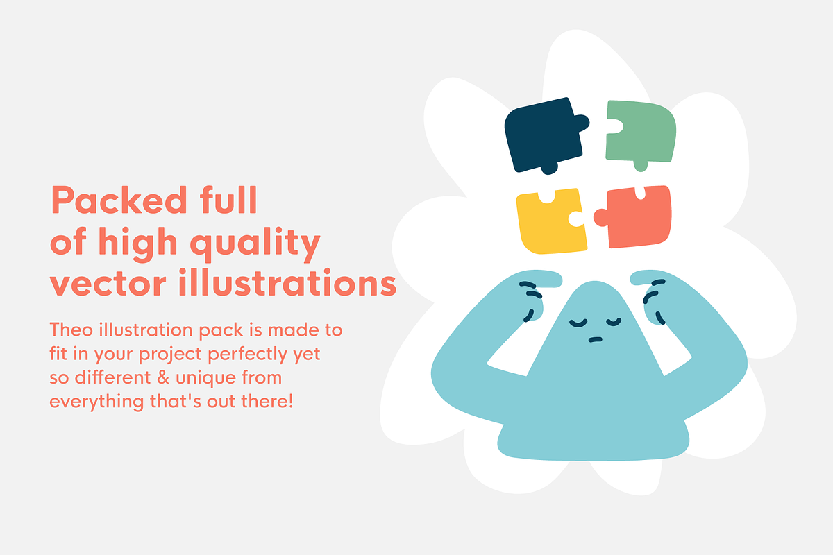 Theo - illustration pack, an Illustration by Ivan Mesaros (Photo 4 of 8)