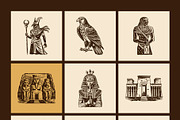 Vintage Egypt Illustrations, a Person Illustration by Creative Stall (Thumbnail 7 of 9)