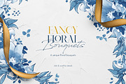 Delft Blue Floral Illustration Pack, a Decorative Illustration by BlueRobinDesignShop (Thumbnail 6 of 9)