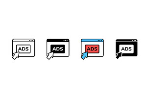 Internet pop up advertisements with, a Technology Illustration by skripnikbb