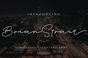 Brian Strait - Signature Font, a Script Font by Masanis (Thumbnail 1 of 11)
