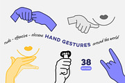 38 Hand Gestures Around the World, an Illustration by pkahraman (Thumbnail 1 of 6)