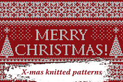 Christmas Knitted Backgrounds, a Pattern Graphic by Sunny Design (Thumbnail 1 of 5)