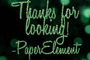 Green Glitter Alphabet Clip Art, an Object Graphic by Paper Element (Thumbnail 5 of 5)