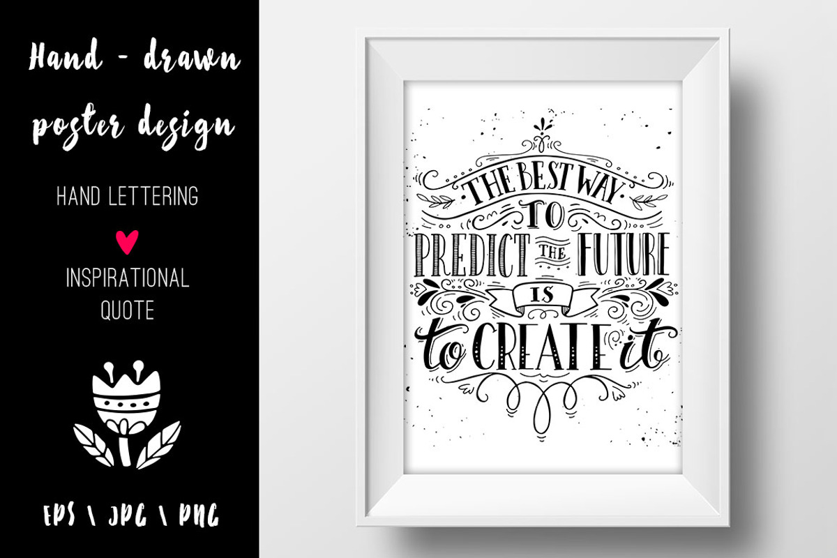 Hand-lettered inspirational quote, a Decorative Illustration by Blue Ink Studio