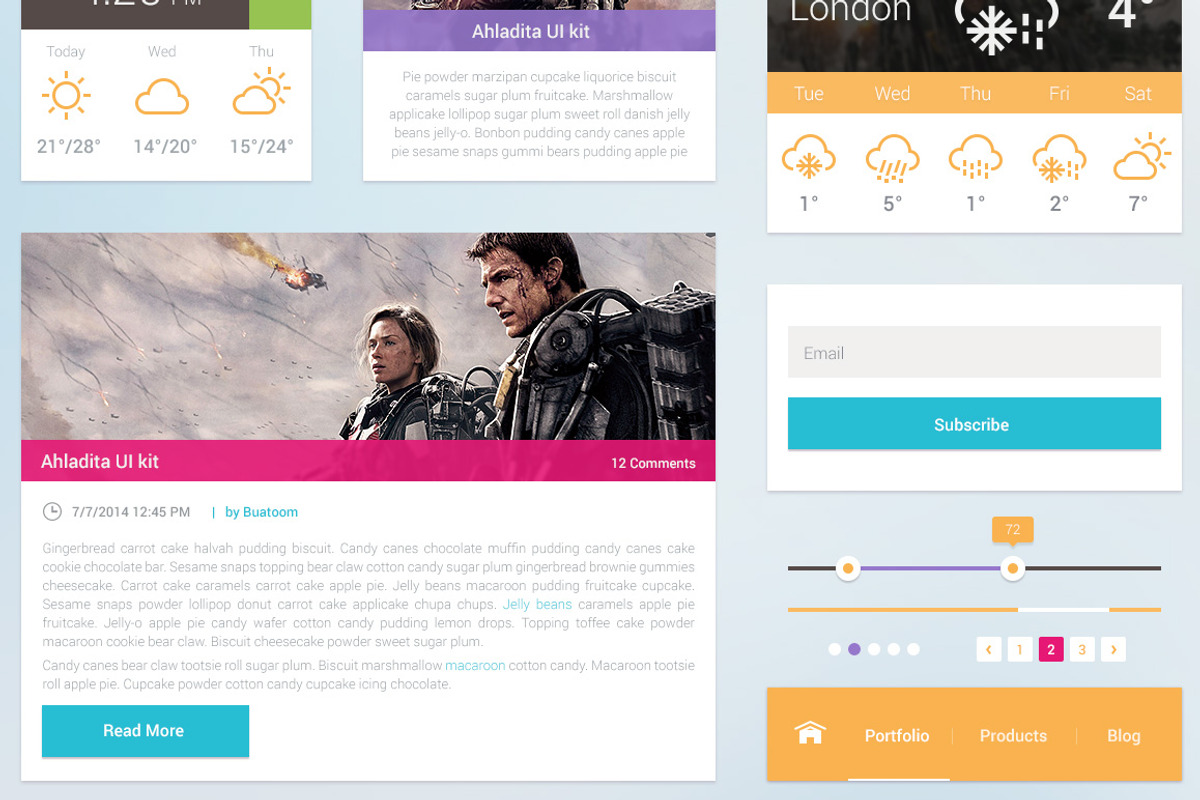 Ahladita UI Kit, an UI Kit Template by buatoom (Photo 3 of 5)