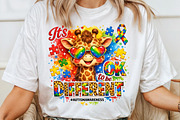Autism Awareness Giraffe PNG, an Illustration by Sublimation Artist (Thumbnail 5 of 9)