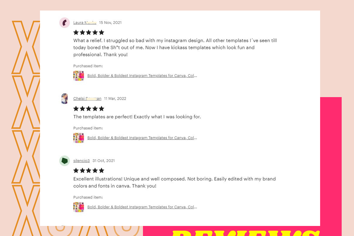 Bold Instagram Templates Canva, a Social Media Template by Hell Yeah ...