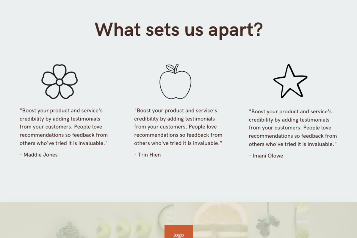 One Page Canva Website Template, a Landing Page Template by Oakley Studios Design (Photo 3 of 3)