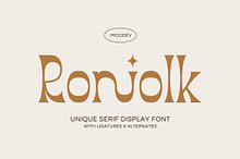 Roniolk - Retro Serif Typeface