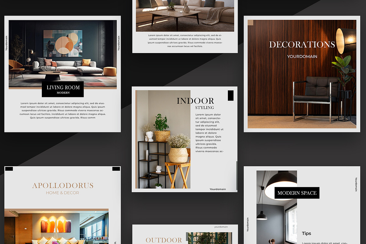 Interior & Decor - Social Media Kit, a Social Media Template by kamalrawat_gd (Photo 2 of 3)
