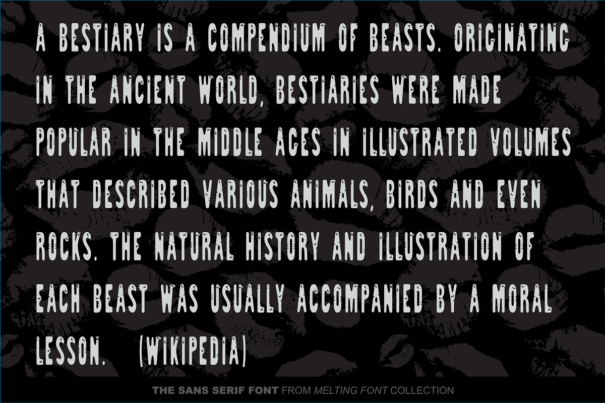 SlimOne Bestiary Decorative Font preview 7