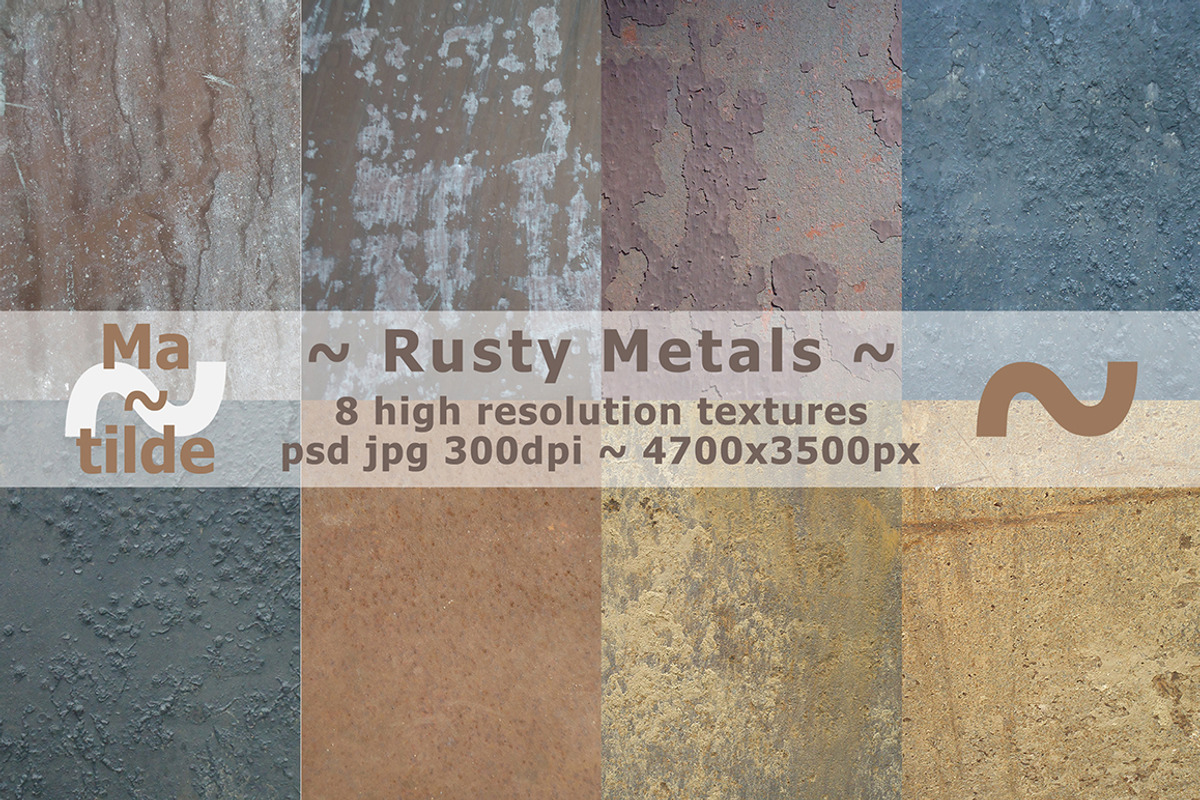 Rusty Metals, a Texture Graphic by MatildeGraphics (Photo 1 of 5)