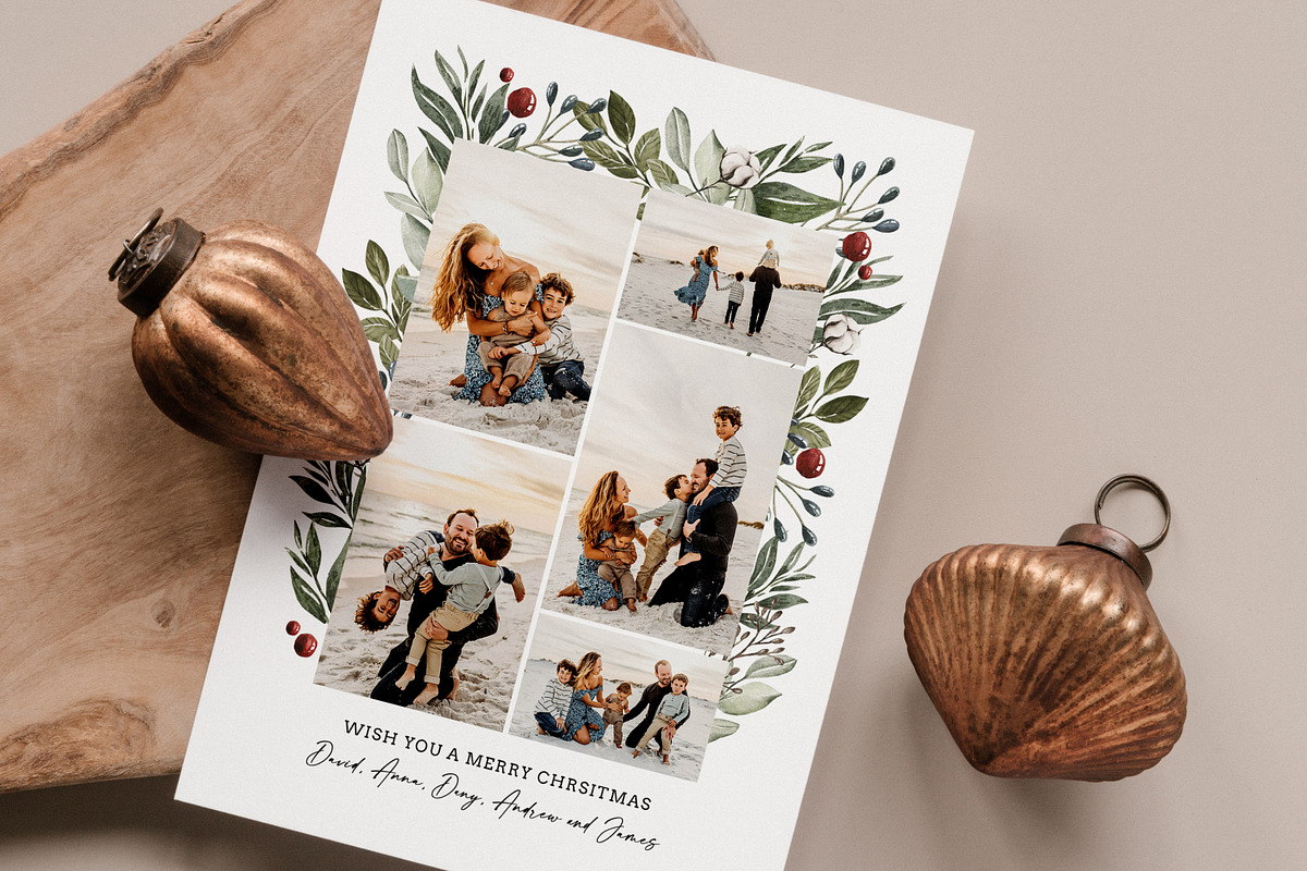 Christmas Card Template CD203, a Card Template by Salsal Design (Photo 3 of 4)