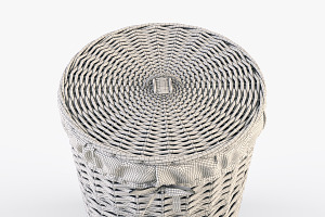 Wicker Laundry Basket 03 Natural