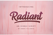 Radiant Script, a Script Font by great19 (Thumbnail 2 of 11)