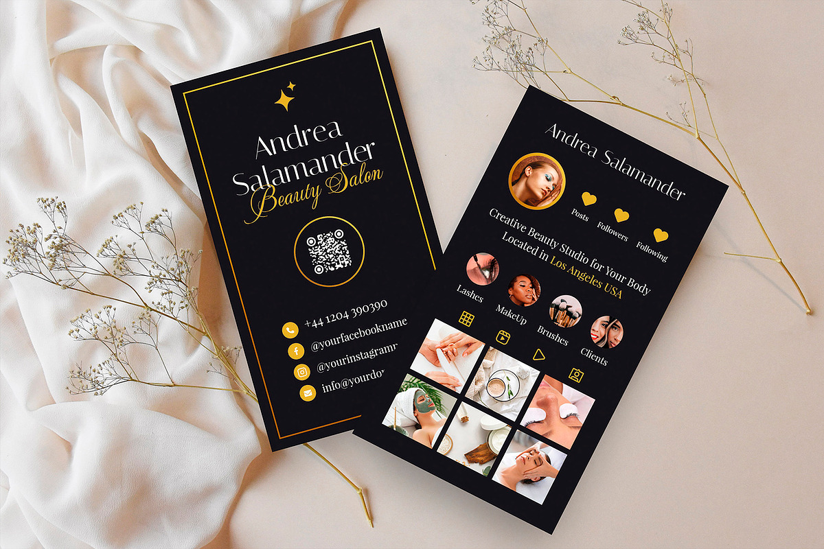 Esthetician Business Card Template, a Business Card Template by artbart (Photo 5 of 8)
