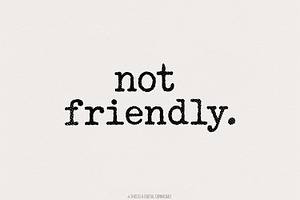 Not Friendly PNG, Digital Download,, an Illustration by SharpMarketplace