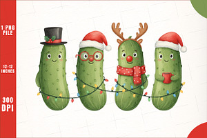 Christmas Pickle,Funny Christmas PNG, an Illustration by SinaCreation
