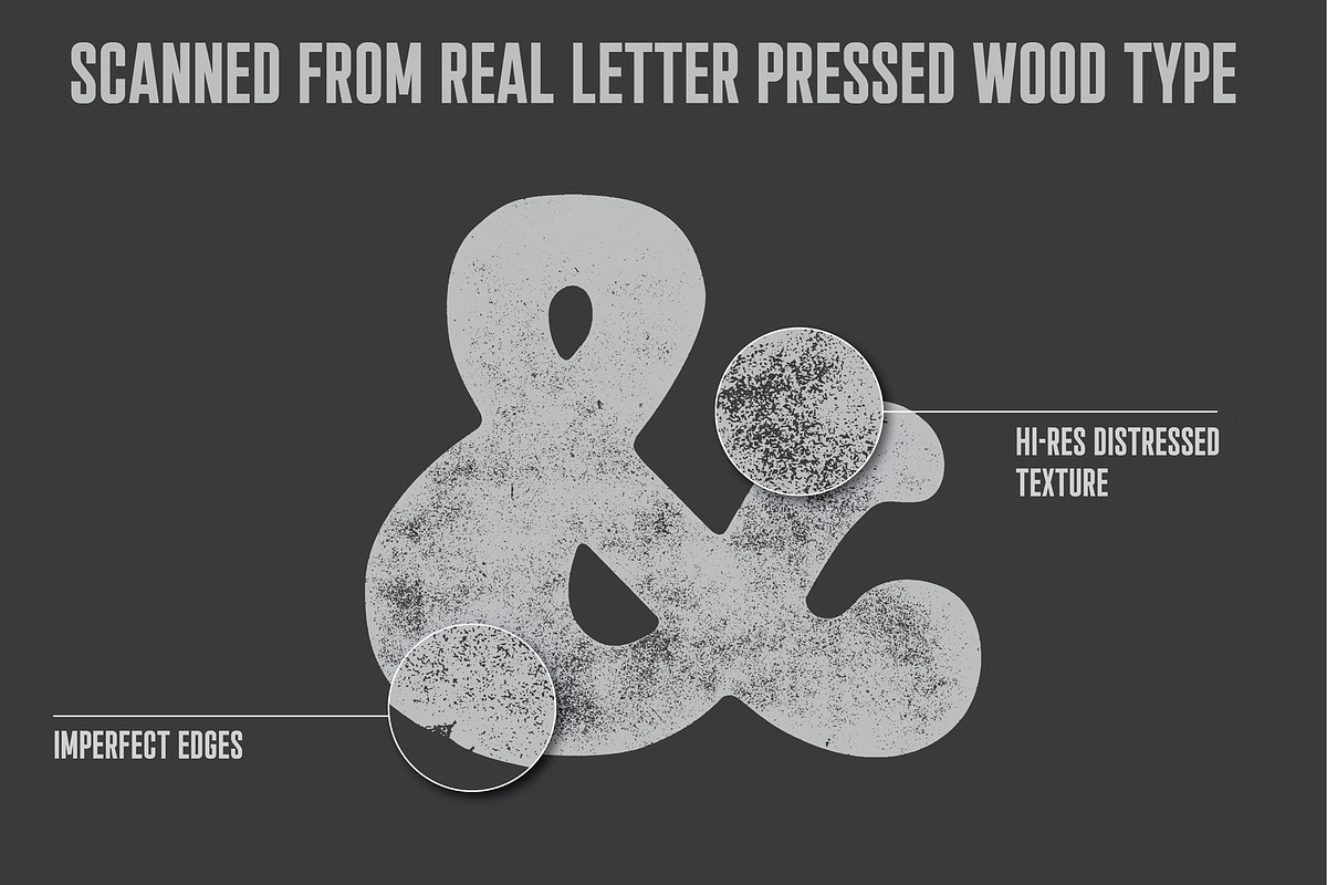 12 Distressed Vector Ampersands, a Texture Illustration by Quiver Supply Co. (Photo 3 of 4)