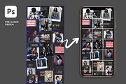 Grid - Instagram Puzzle Feed, a Social Media Template by Plan B (Thumbnail 5 of 6)