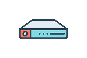 Drive portable color icon, a Duotone Icon by Creative priyanka