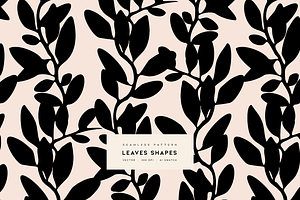 Leaves Shapes Vector Pattern