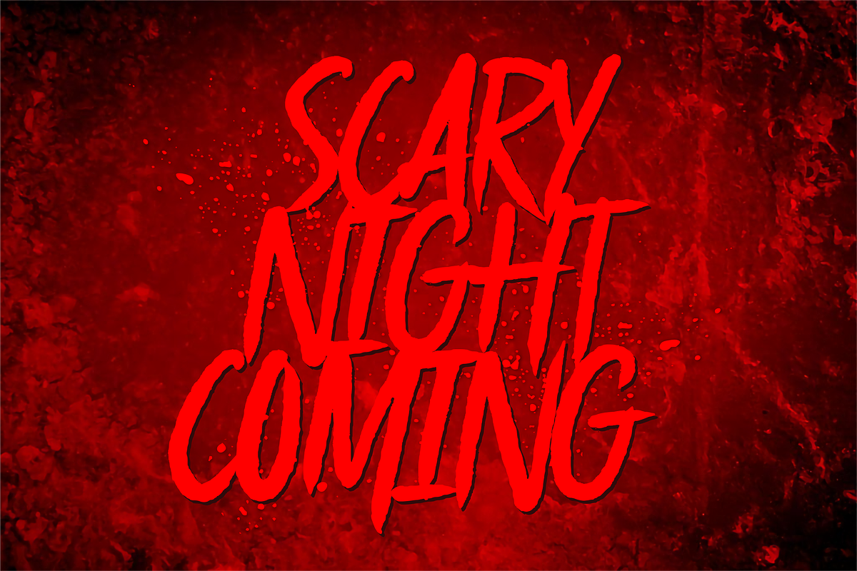 Blackmourn A Handbrush Horror Font, a Font by Allouse Studio (Photo 5 of 10)