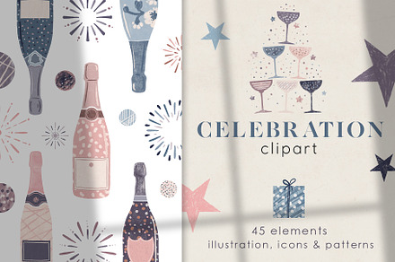 Champagne Celebration Clipart