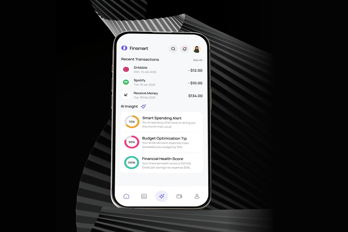 Finsmart Smart Secure Digital Bank, an UI Kit Template by Creative Perspective (Photo 7 of 7)