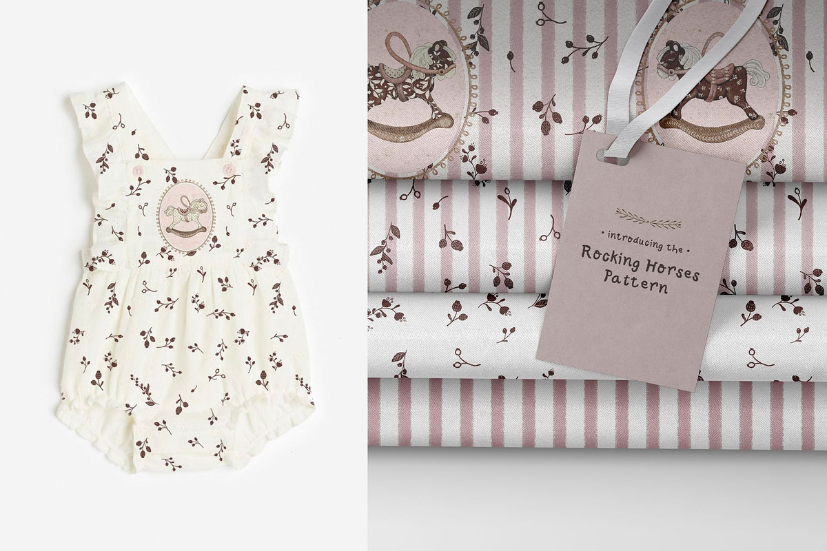 Rocking Horses Nursery Collection, a Pattern Graphic by MouseGrey (Photo 7 of 15)