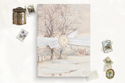Winter Printable Vellum Overlay, a Stationery Template by SilverJoyAtelier (Thumbnail 1 of 2)
