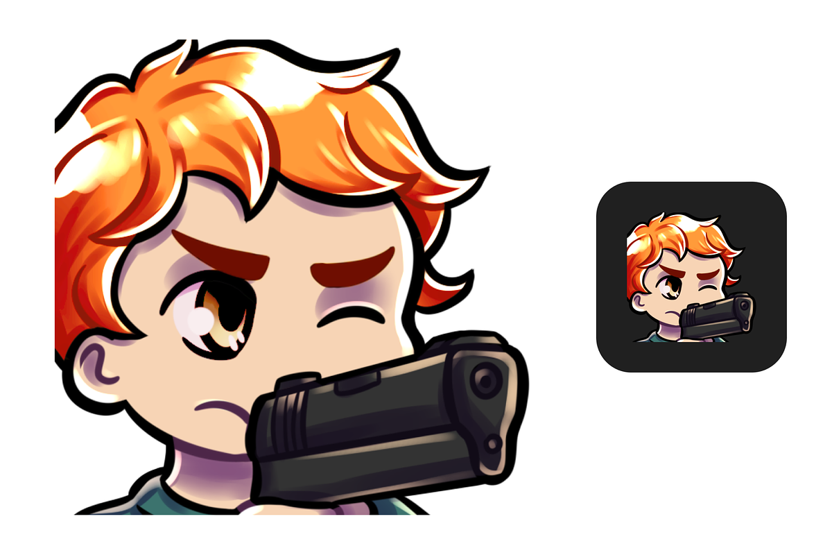 12 Red Hair Chibi Boy Twitch Emotes, an Illustration by Custom Fonts & Patterns (Photo 4 of 12)
