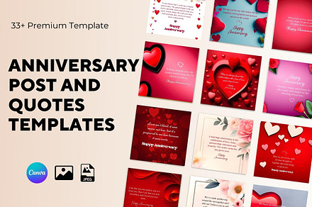 Anniversary Post & Quotes Canva
