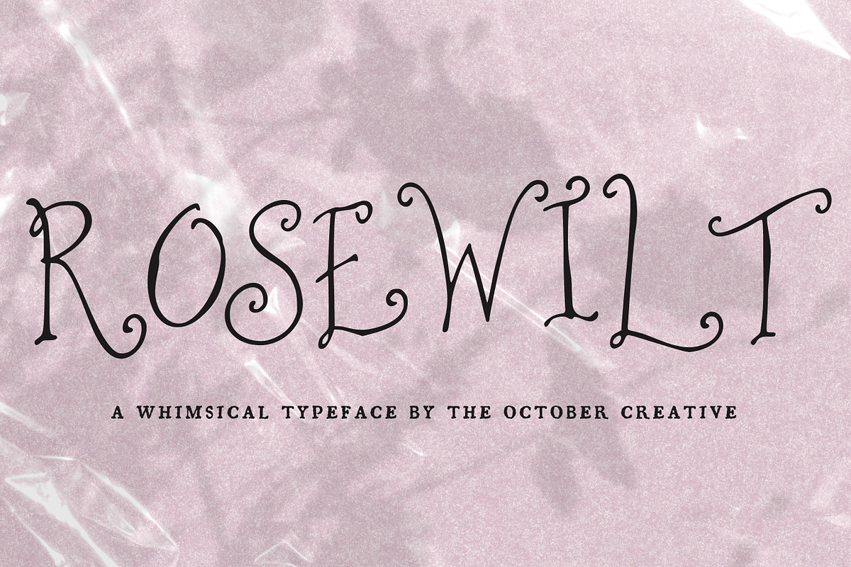 Rosewilt Swirly Fairytale Font, a Serif Font by The October Creative (Photo 9 of 9)