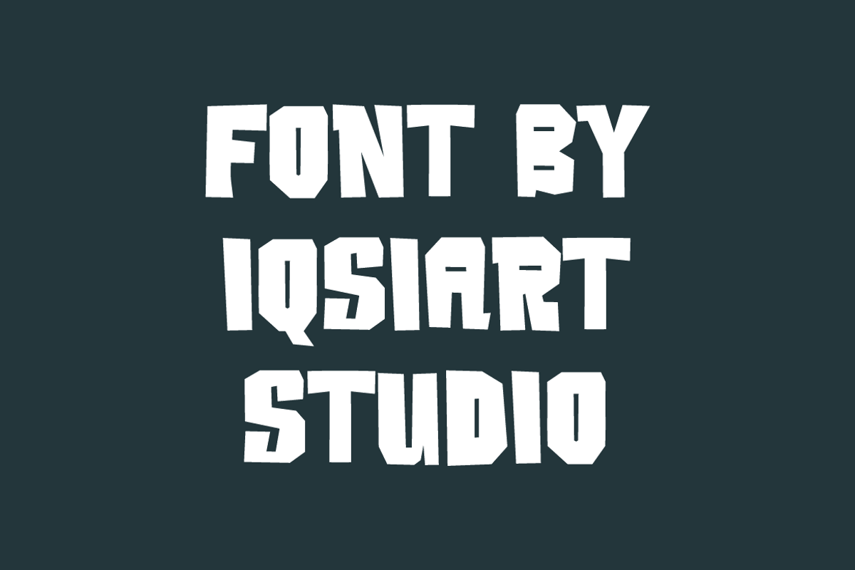 Berloci - Thick Font, a Sans Serif Font by Iqsiart Studio (Photo 6 of 6)