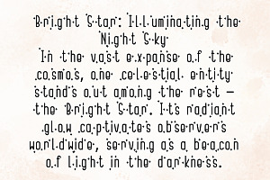 Bright Star - Handwritten